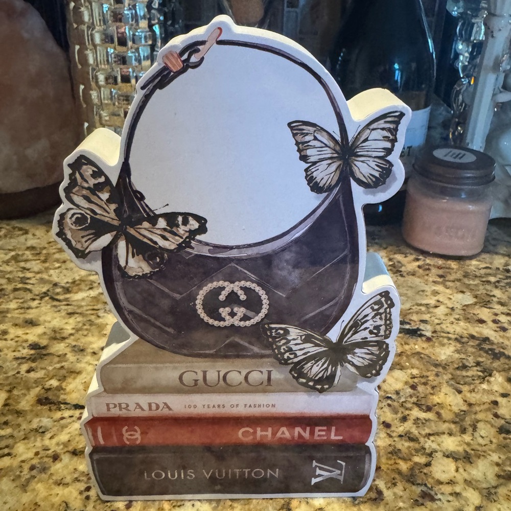 Butterfly GG Decor with Designer Book Stack